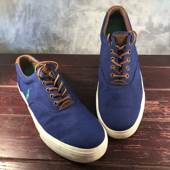 Polo Ralph Lauren Other - Polo Ralph Lauren Vaughn Men's Sneakers Blue Size 9.5